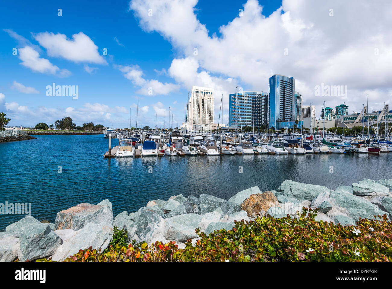 Embarcadero Marina. San Diego, California, Vereinigte Staaten von Amerika. Stockfoto
