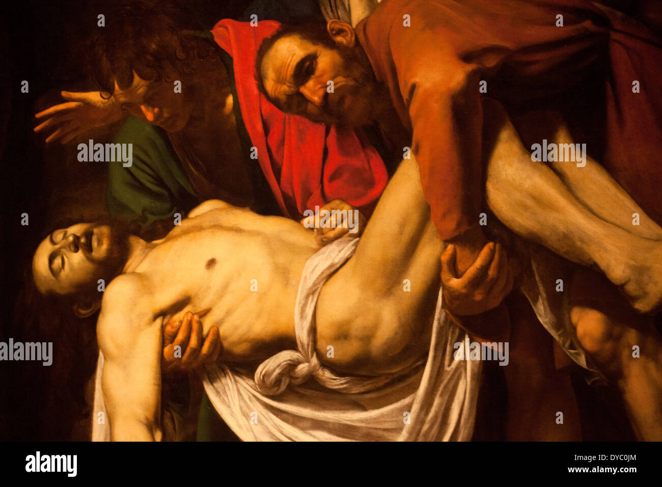 Caravaggio - der Kreuzabnahme, Vatikan, Italien Stockfoto