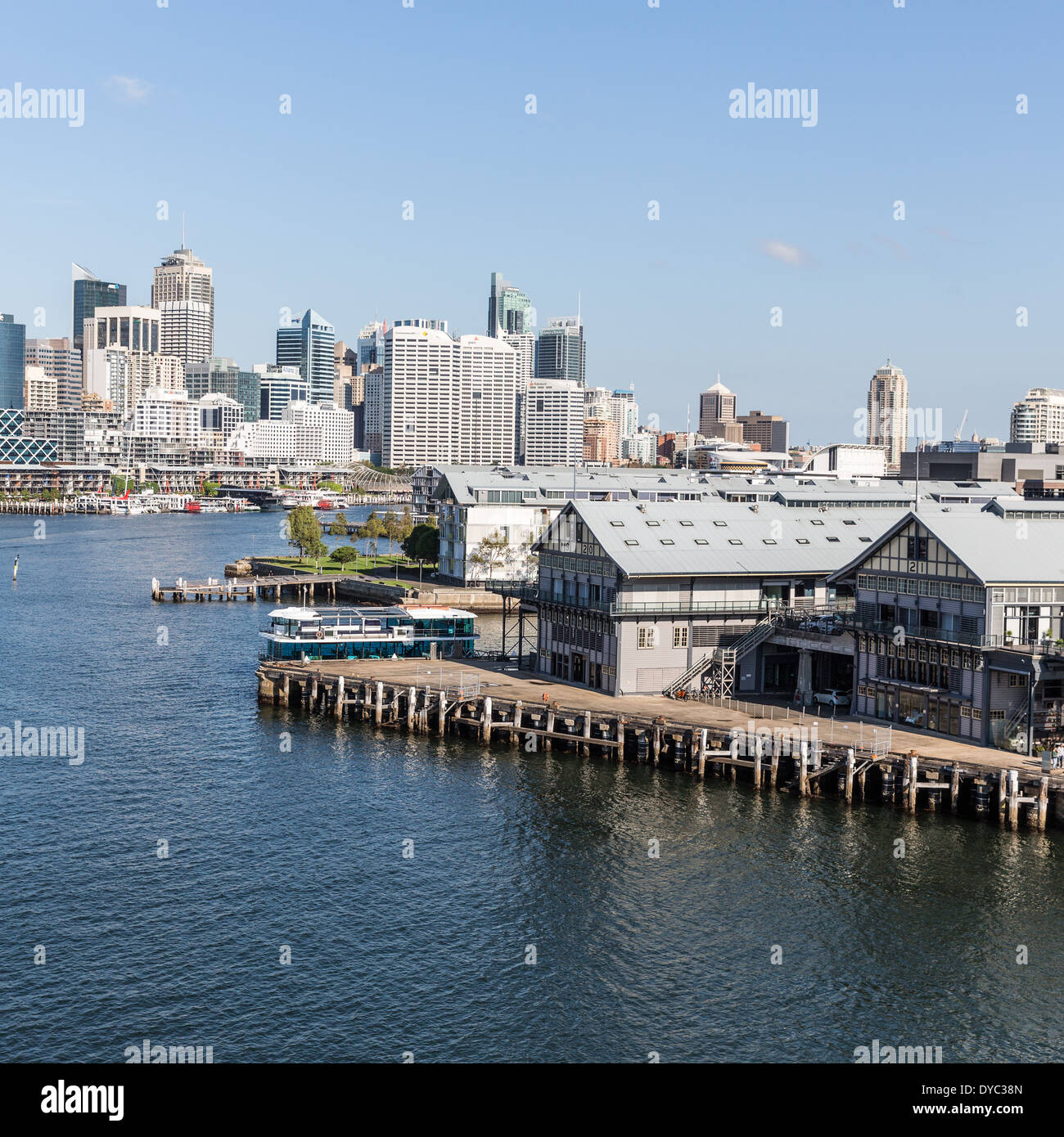 Wharf Pier Wohnung Wohnungen Sydney Stockfoto