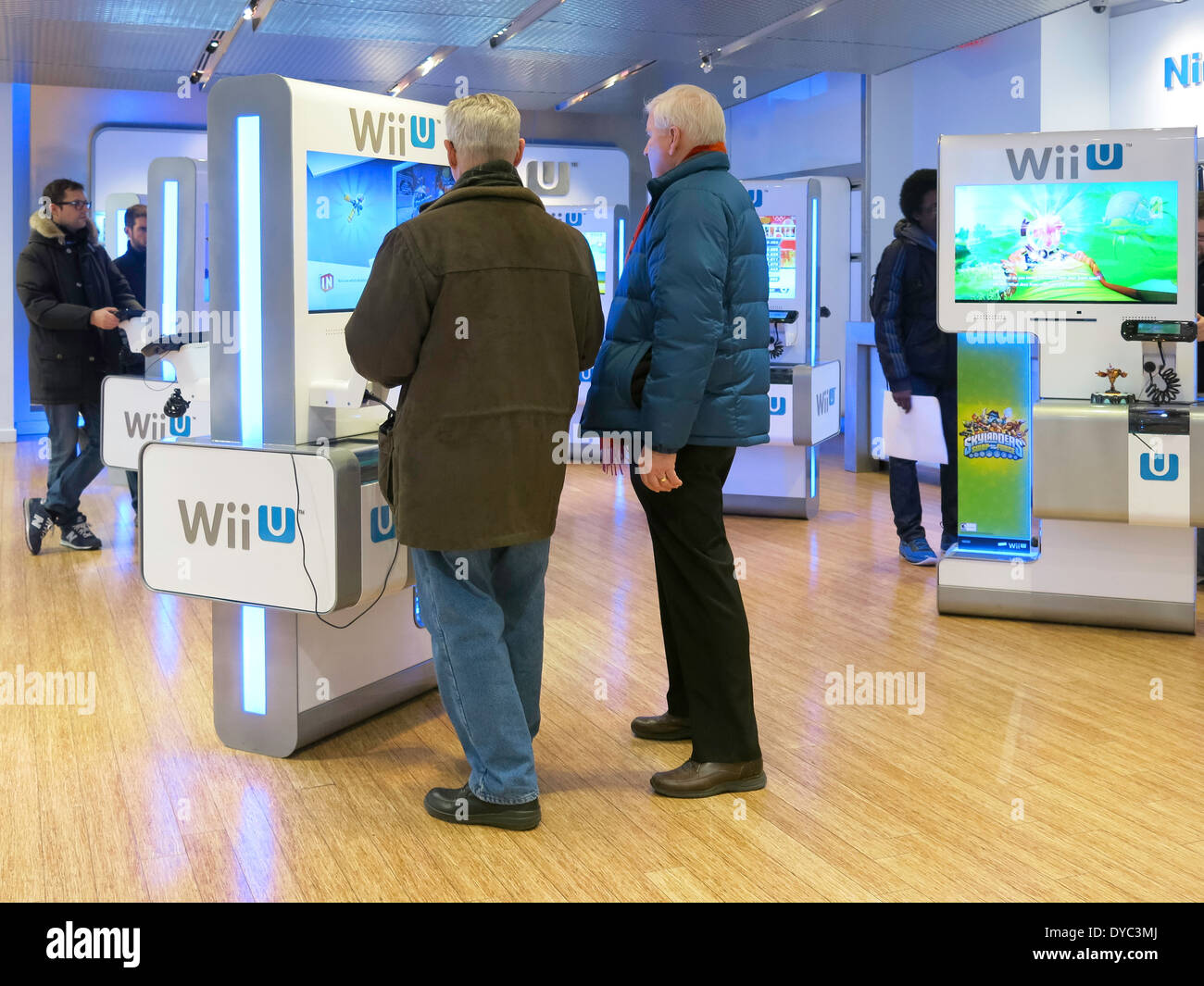 Nintendo World Store Interieur, Rockefeller Center, NYC, USA Stockfoto