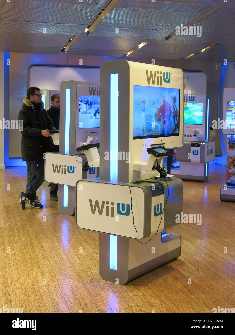 Nintendo World Store Interieur, Rockefeller Center, NYC, USA Stockfoto