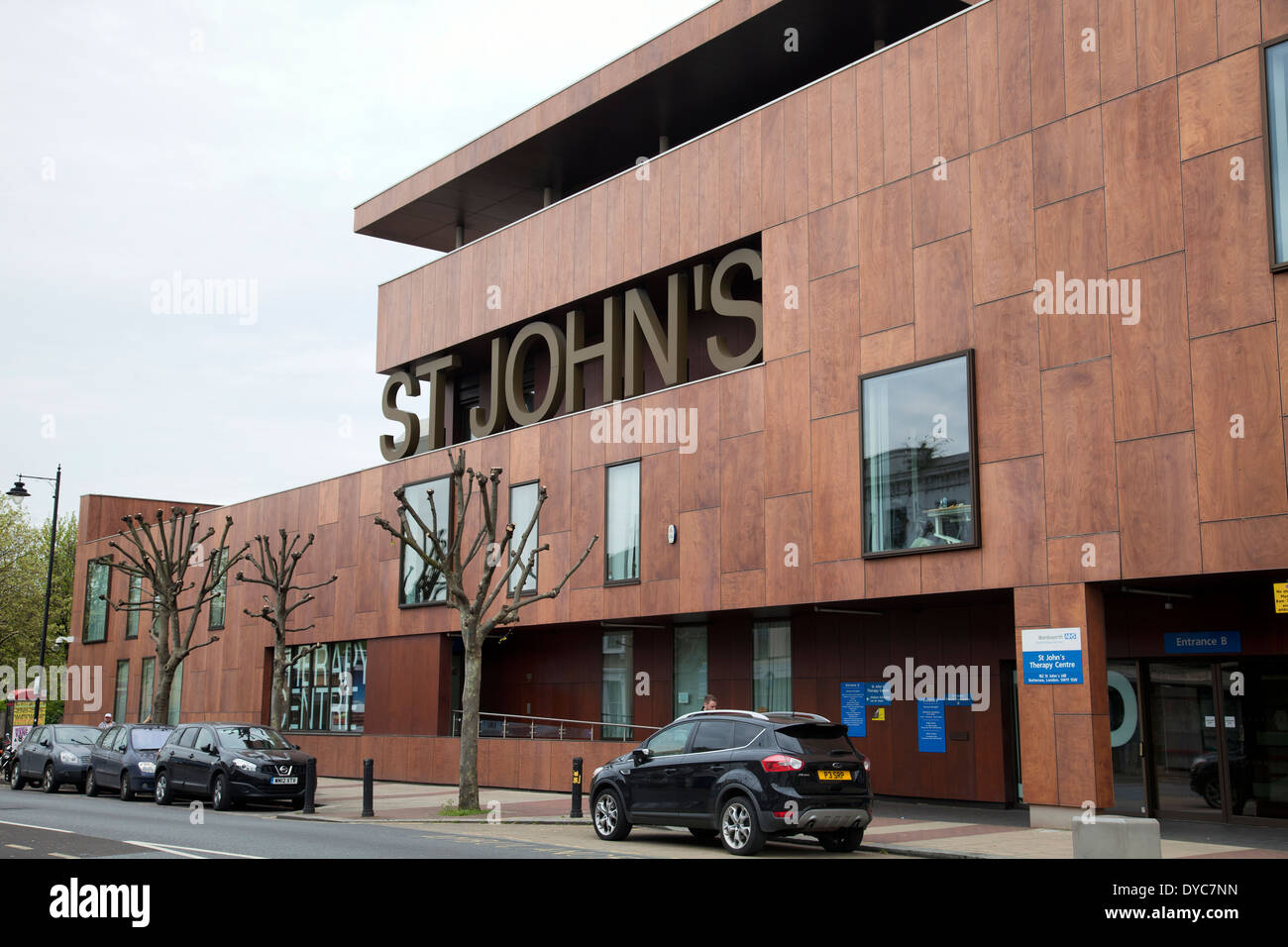 St Johns Therapy Centre am St John Hill in SW11 - London UK Stockfoto