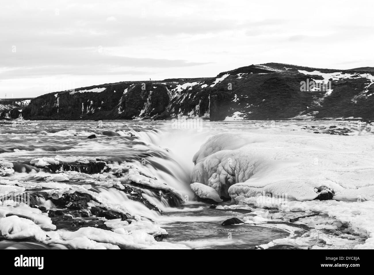 Gullfoss Wasserfall, Island Stockfoto