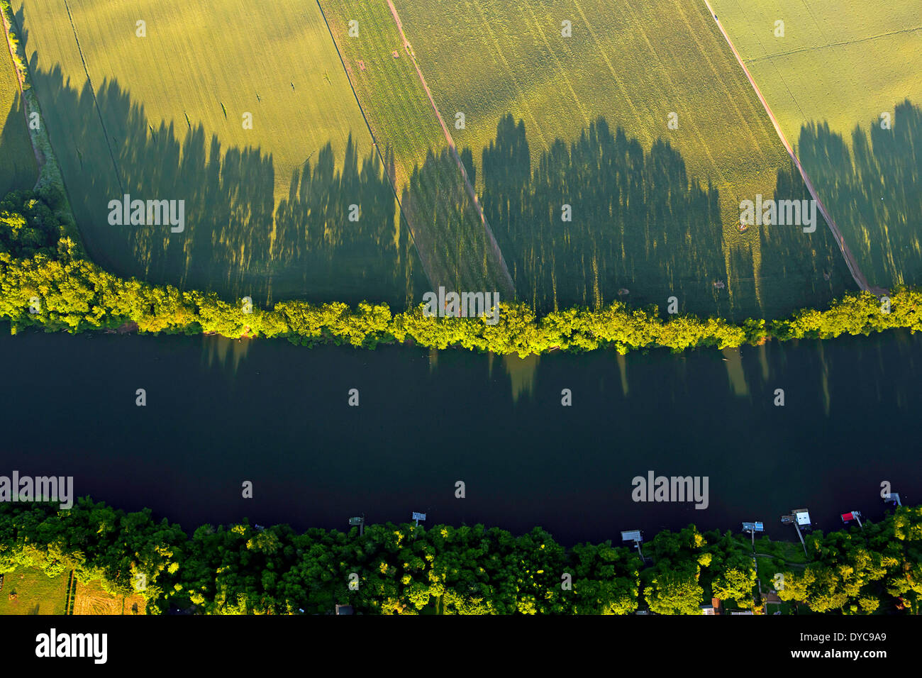 Vogelperspektive des Willamette Valley im Frühjahr. Oregon. USA Stockfoto