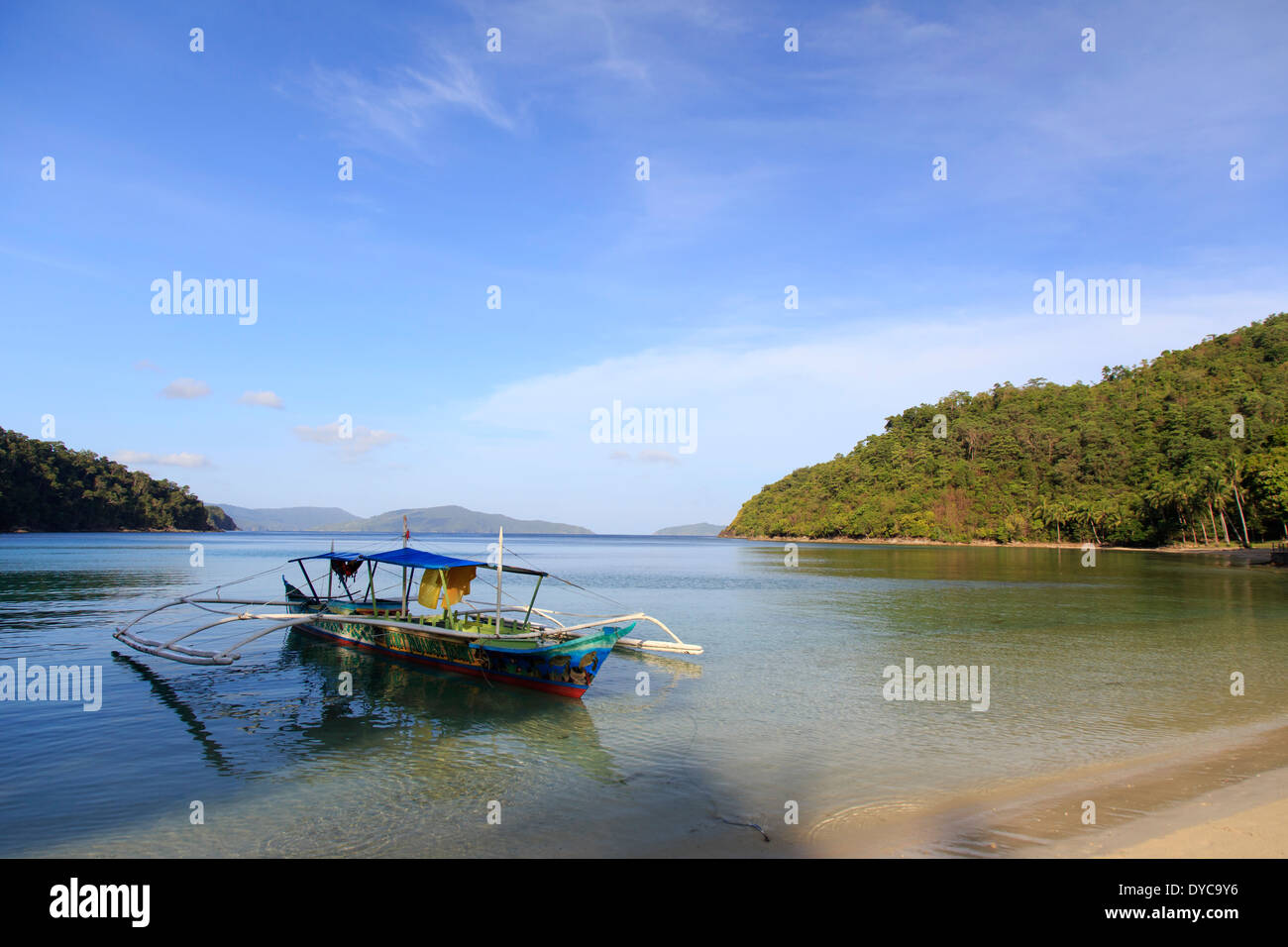 Philippinen, Palawan, Port Barton, Turtle Bay Stockfoto