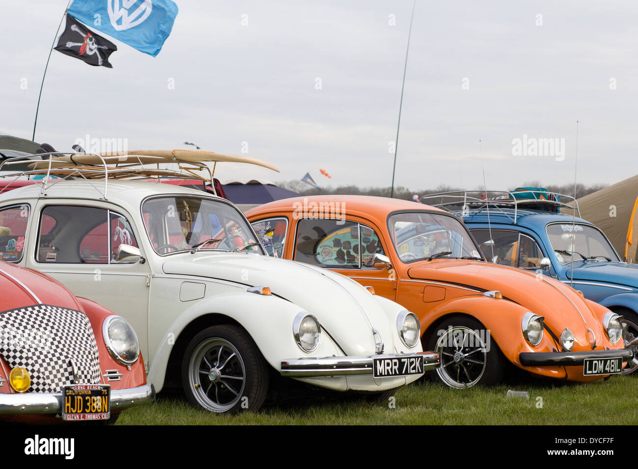 Volkswagen Käfer in Santa pod Raceway England Stockfoto