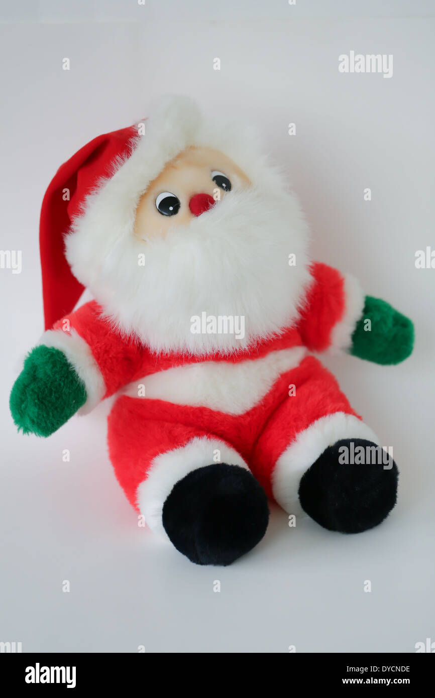 Santa Claus ausgestopfte Figur Stockfoto