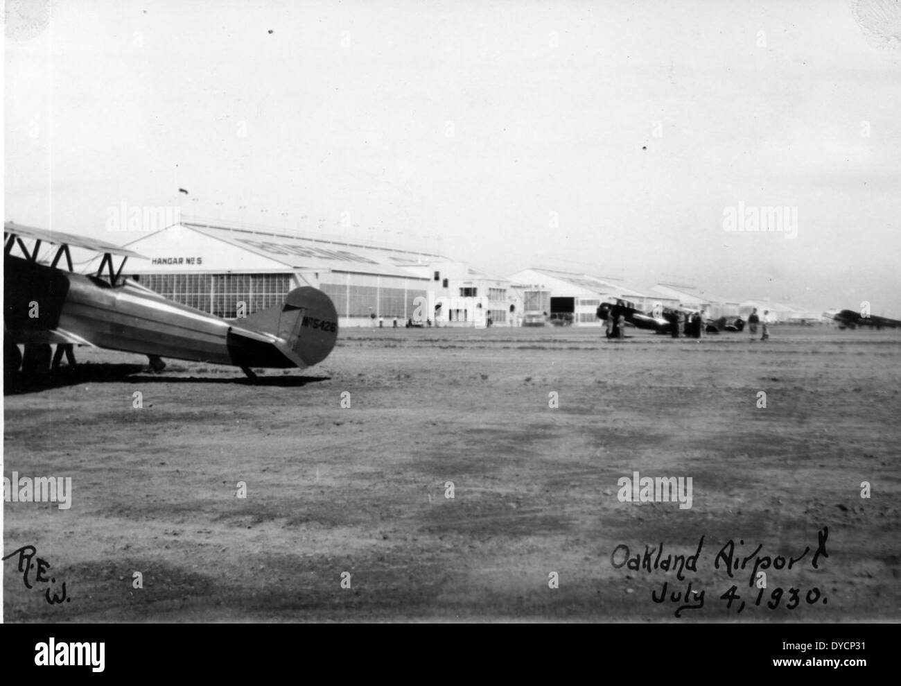 AL218-054 Oakland Airport 4 Jul 30 Stockfoto