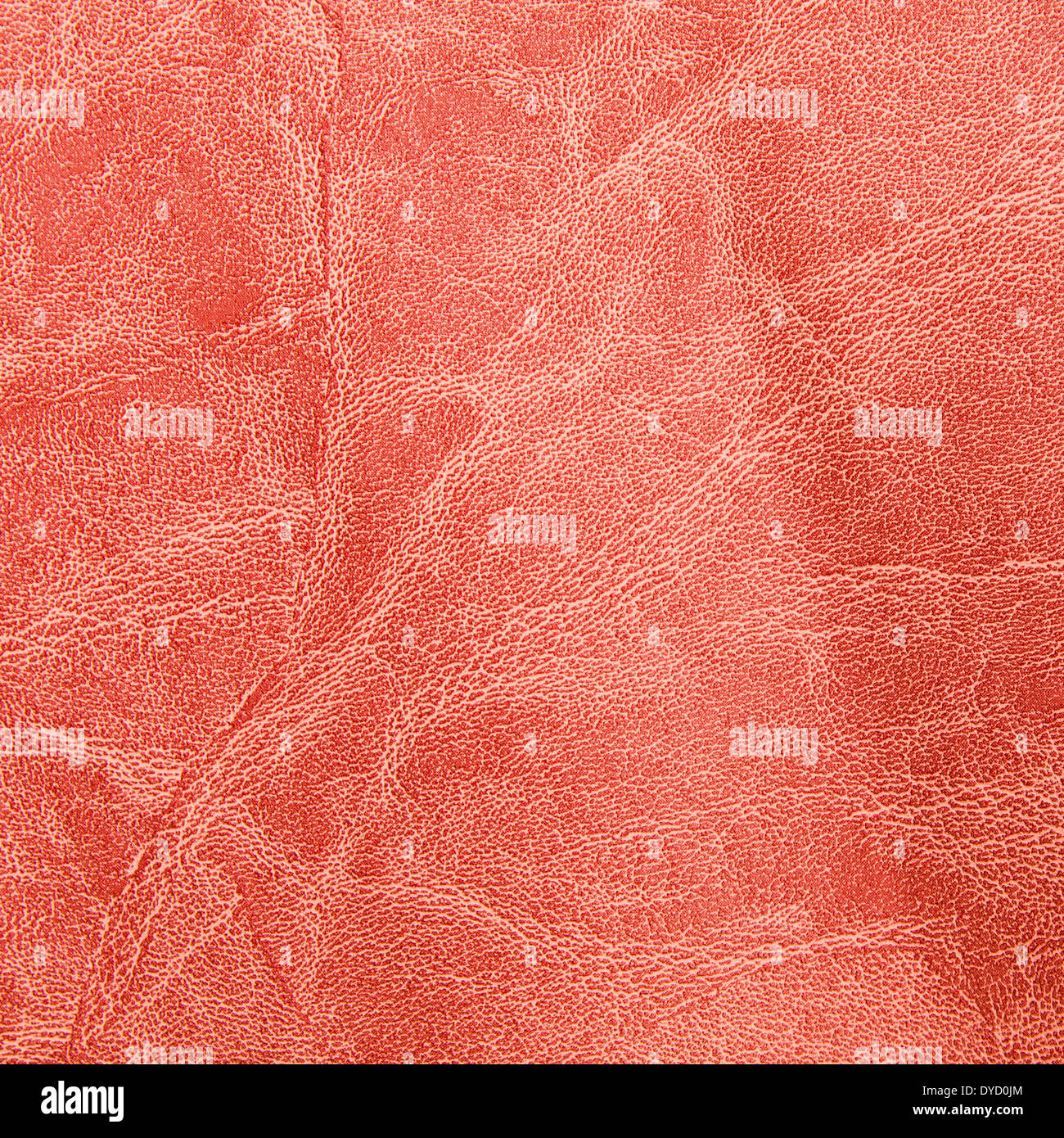 Rote Leder-Textur-Hintergrund Stockfoto