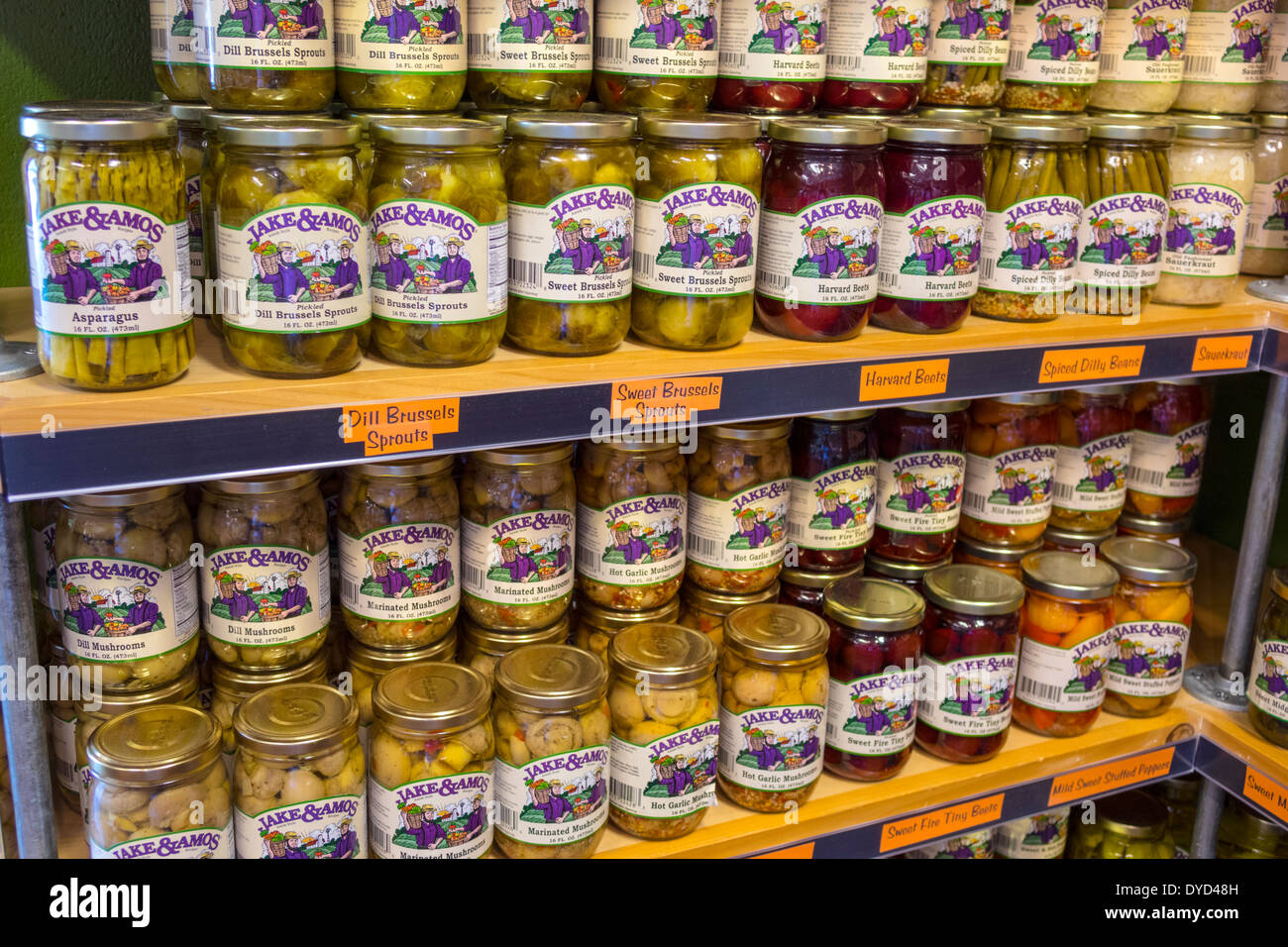 Das Hotel ist ein traditionelles, konservatives, bekleidetes, religiöses Hotel, Bahia Vista Street, Yoder's Amish Vill Stockfoto