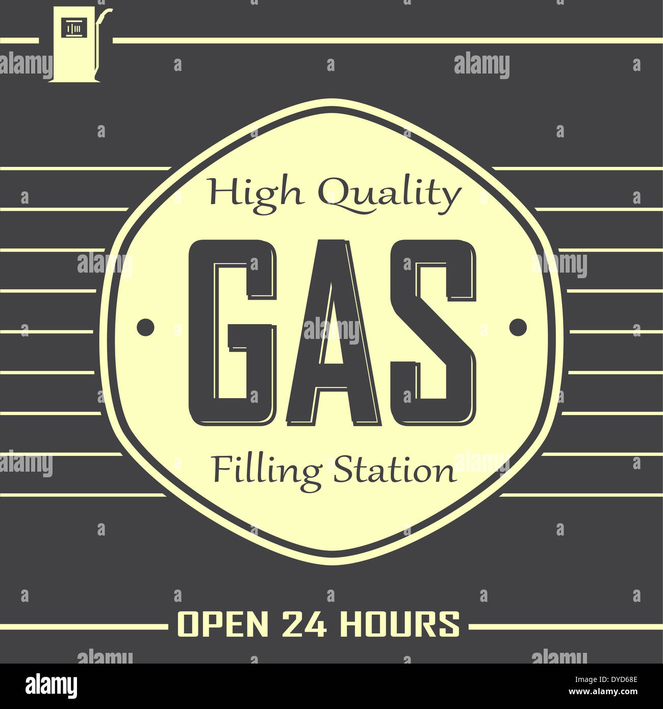 hohe Qualität-Tankstelle Stockfoto