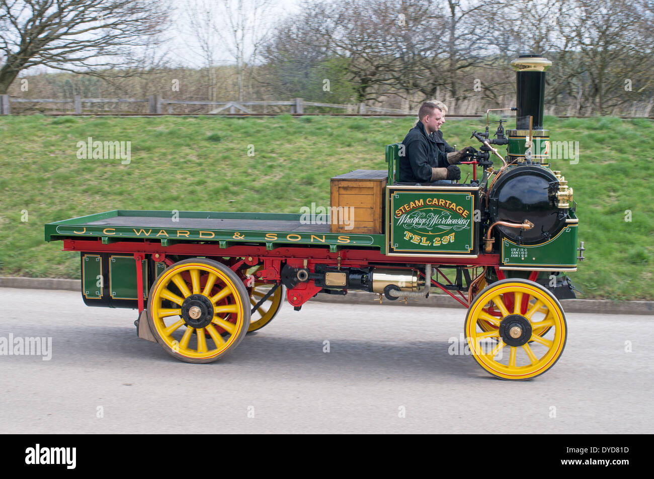 1905 Yorkshire Patent Steam Wagon Co Dampf LKW North East England UK Stockfoto
