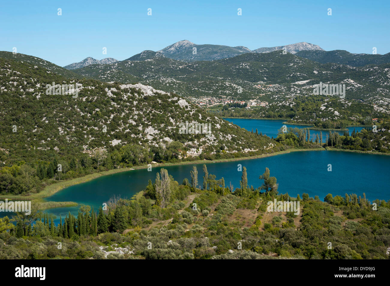 Bacina Seen, Ploce, Dubrovnik-Neretva, Dalmatien, Kroatien Stockfoto