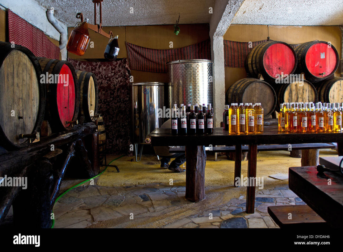 Weinkeller, Koiliomeno, Insel Zakynthos, Griechenland Stockfoto