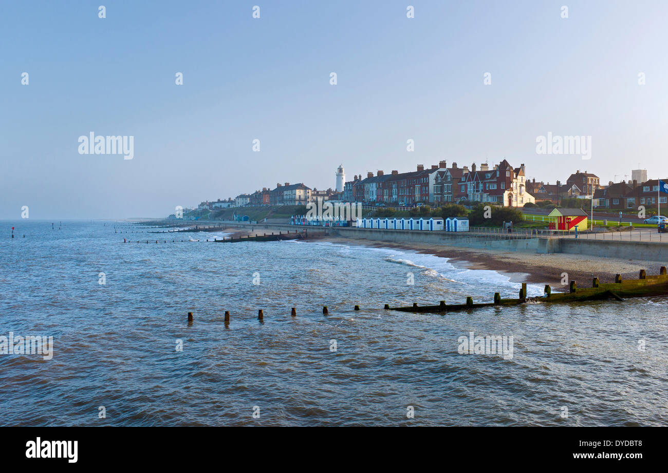 Southwold in das weiche Licht der einen Sommerabend. Stockfoto