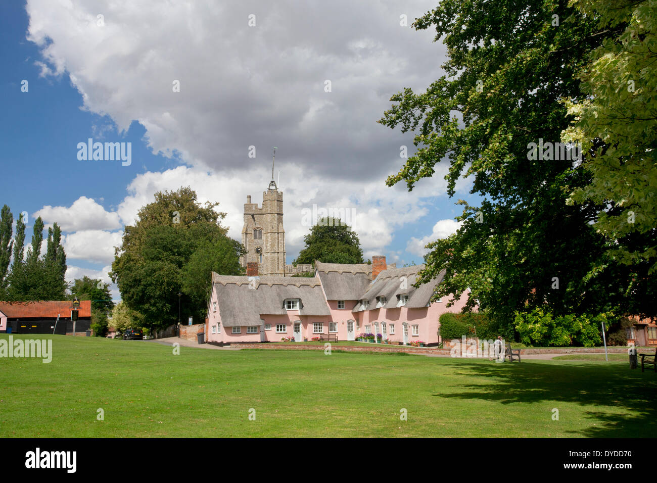 Das malerische Dorf von Cavendish in Suffolk. Stockfoto