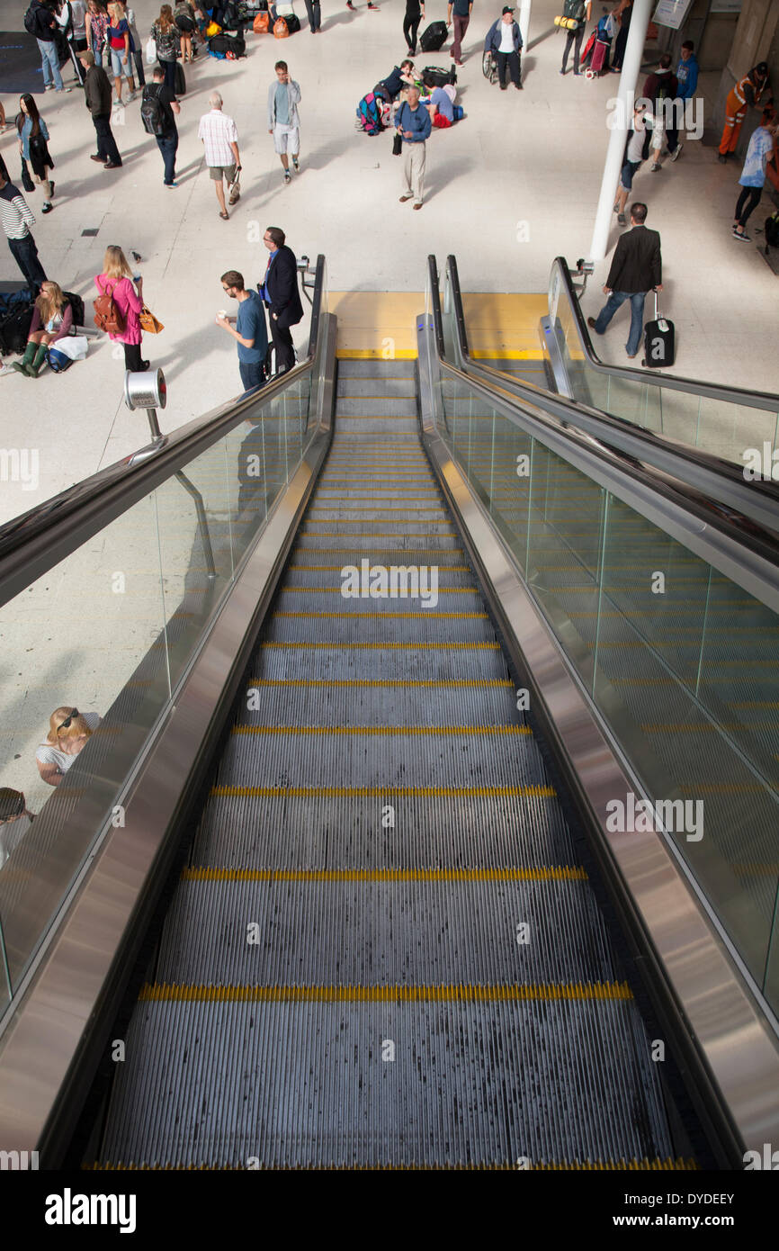 Unbesetzten Rolltreppe anzeigen Stockfoto