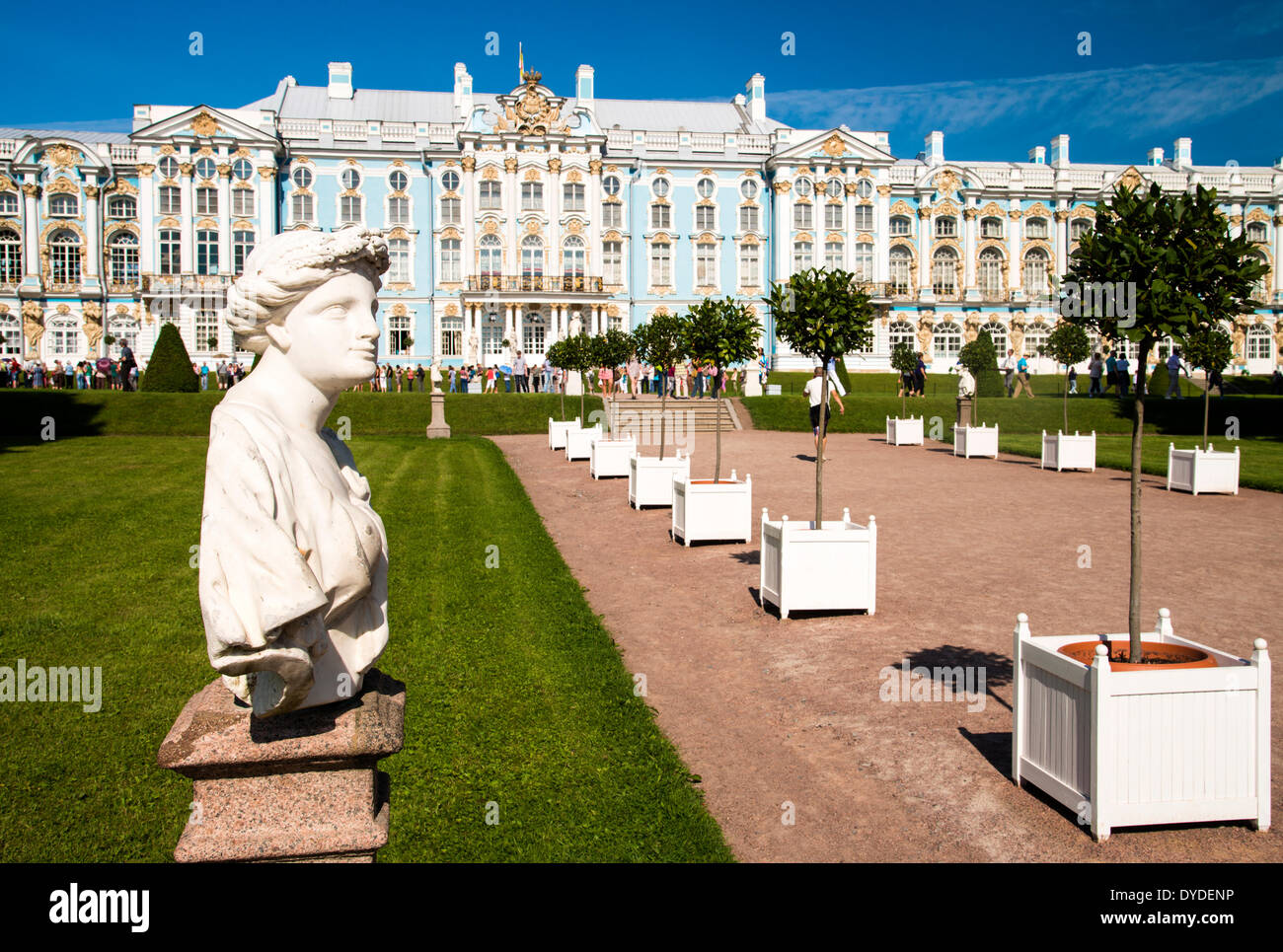 Katharinenpalast in Puschkin in Sankt Petersburg. Stockfoto