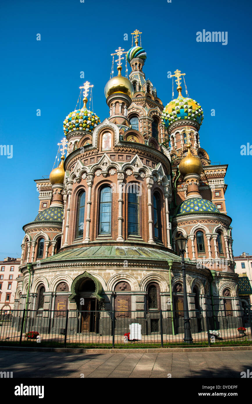 Die Kirche des Retters auf Blut. Stockfoto