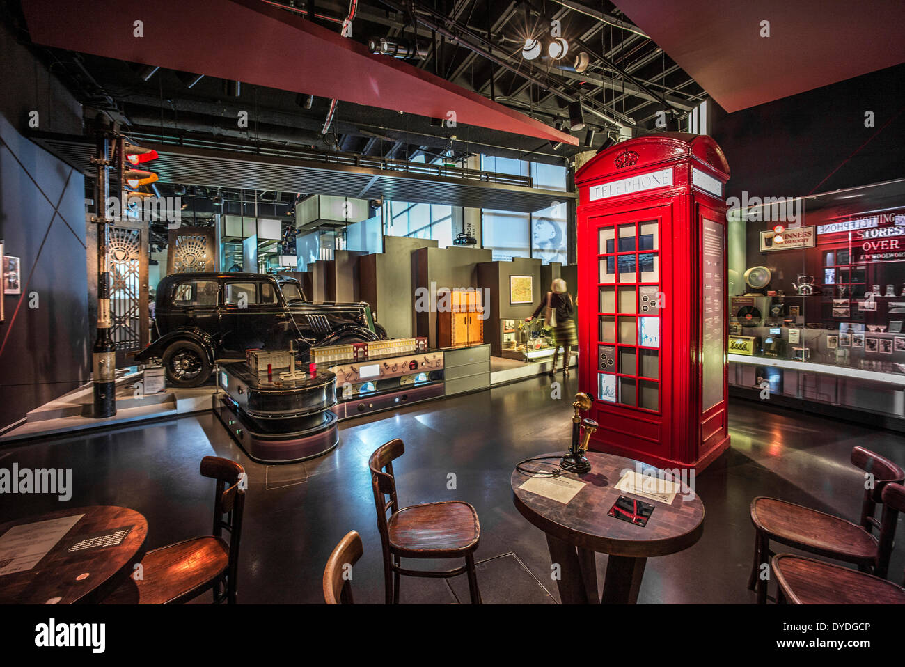 Das Museum of London Interieur. Stockfoto