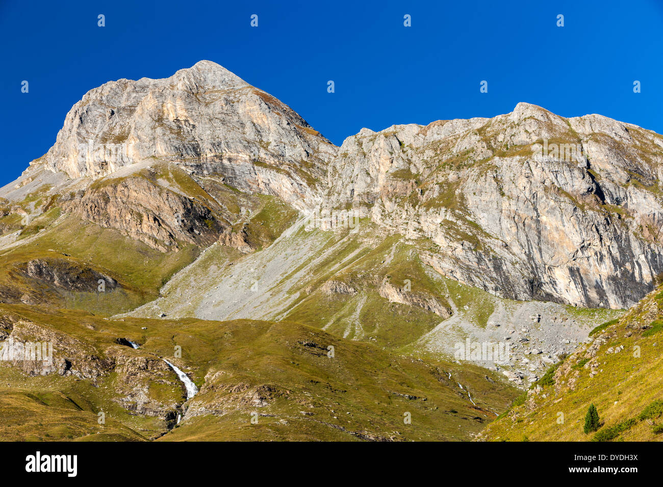 Valle de Ordiso im Nationalpark Ordesa und Monte Perdido. Stockfoto