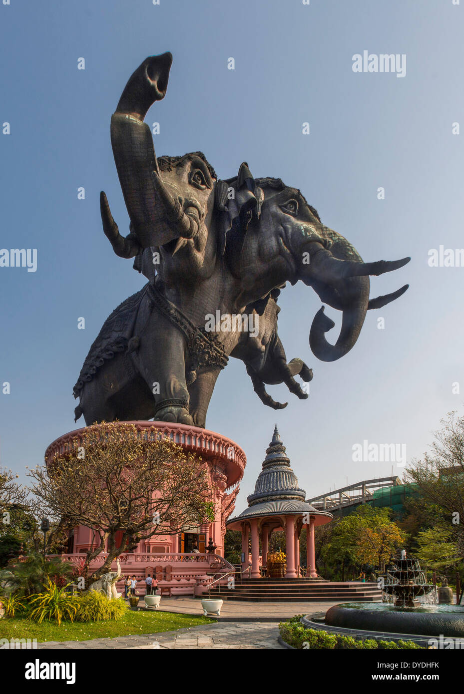 Thailand, Asien, Bangkok, Erawan, Architektur, Kultur, Elefanten, Exterieur, Auswirkungen, Museum, Tourismus, Reisen, visuelle, seltsam Stockfoto