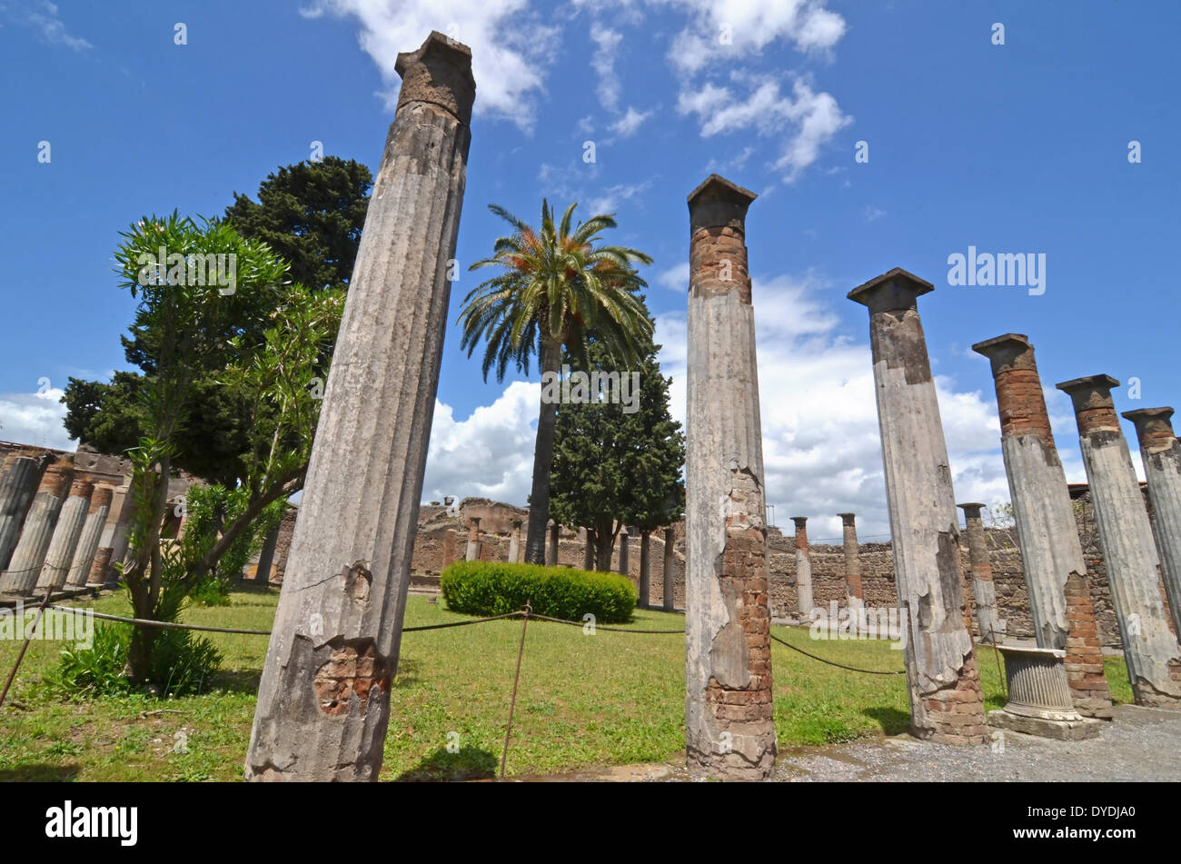 Italien Europa römische Antike Rom Pompeji-Vesuv Ruinen Stadt bewahrt Erhaltung Kunst Geschichte bleibt Architektur Ausbruch Stockfoto
