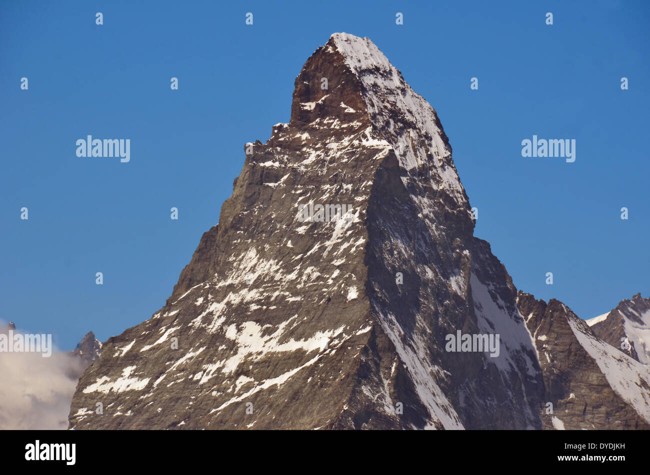 Alpen Gebirge Gipfel Mischabel Saas Gebühr Zermatt Schweiz Europa Swiss alpine Gipfel Gesicht Ridge Gletscher Eis Snow route ge Stockfoto