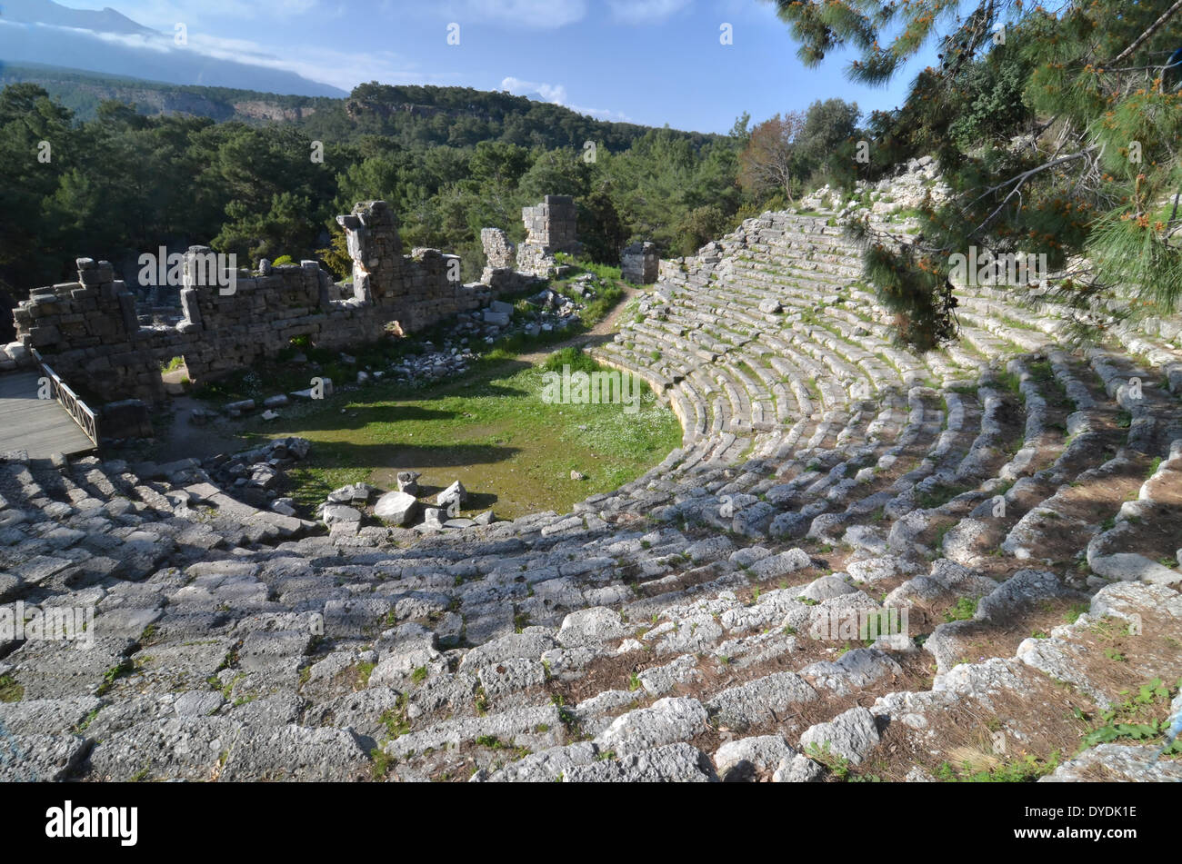 Ruinen Stadt Architektur Wände griechische Antike griechische Geschichte  Rhodos Türkei Anatolien Zentrum Phaselis Lykien Lykische Liga Alexand  Stockfotografie - Alamy