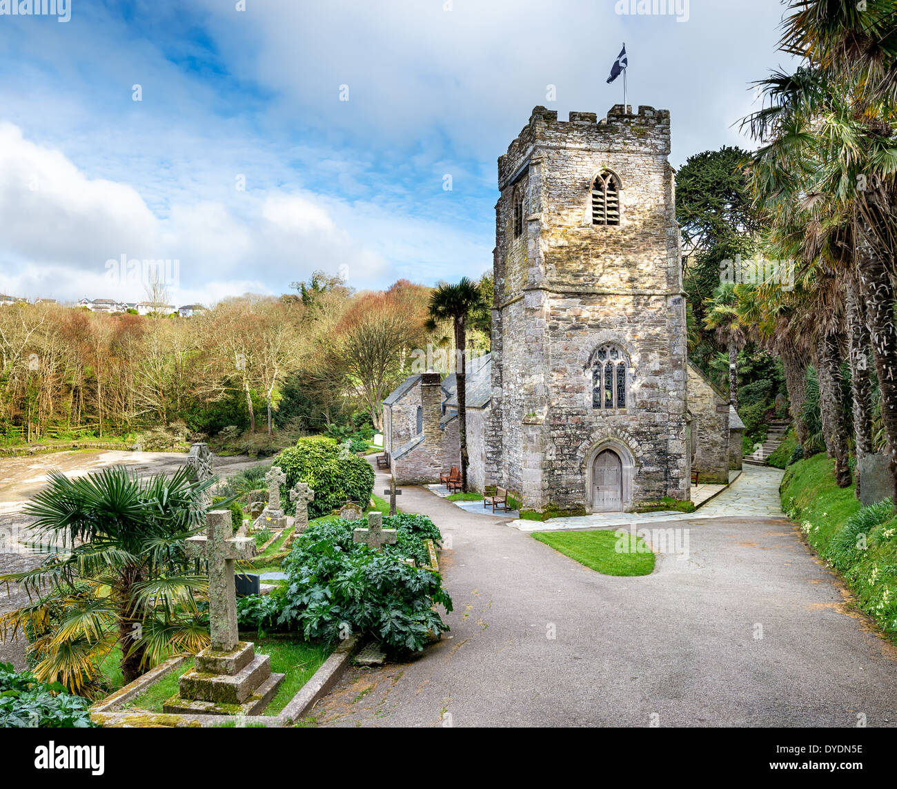 Die Jurch bei St-Just-in-Roseland Stockfoto