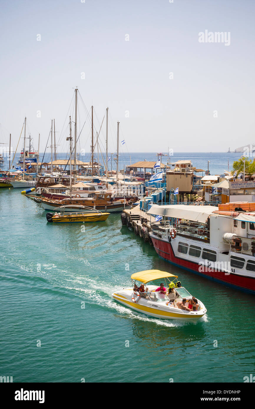 Bootshafen, Eilat, Israel. Stockfoto
