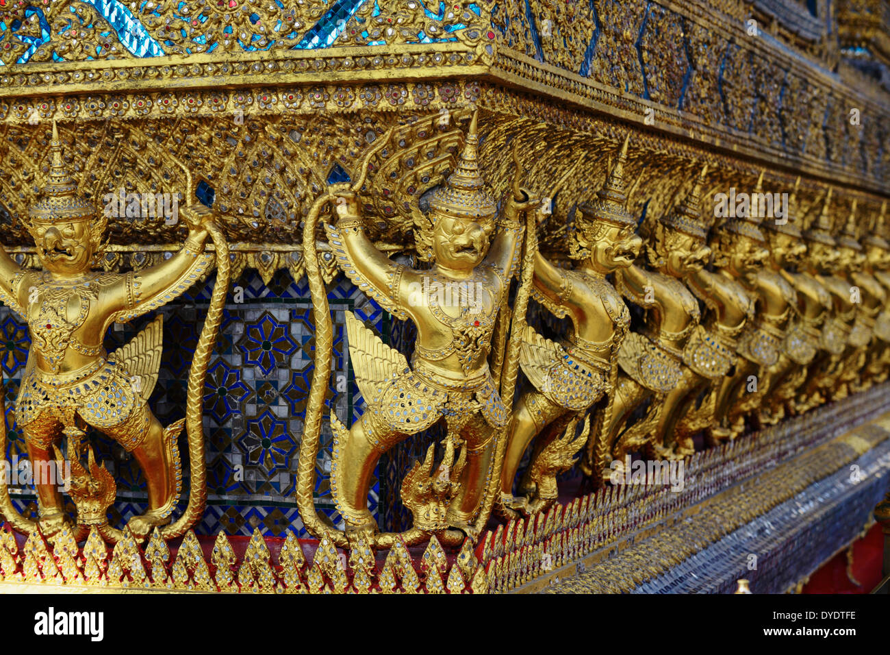 Thailand, Bangkok, Wat Phra Kaew im Inneren des königlichen Palastes Stockfoto