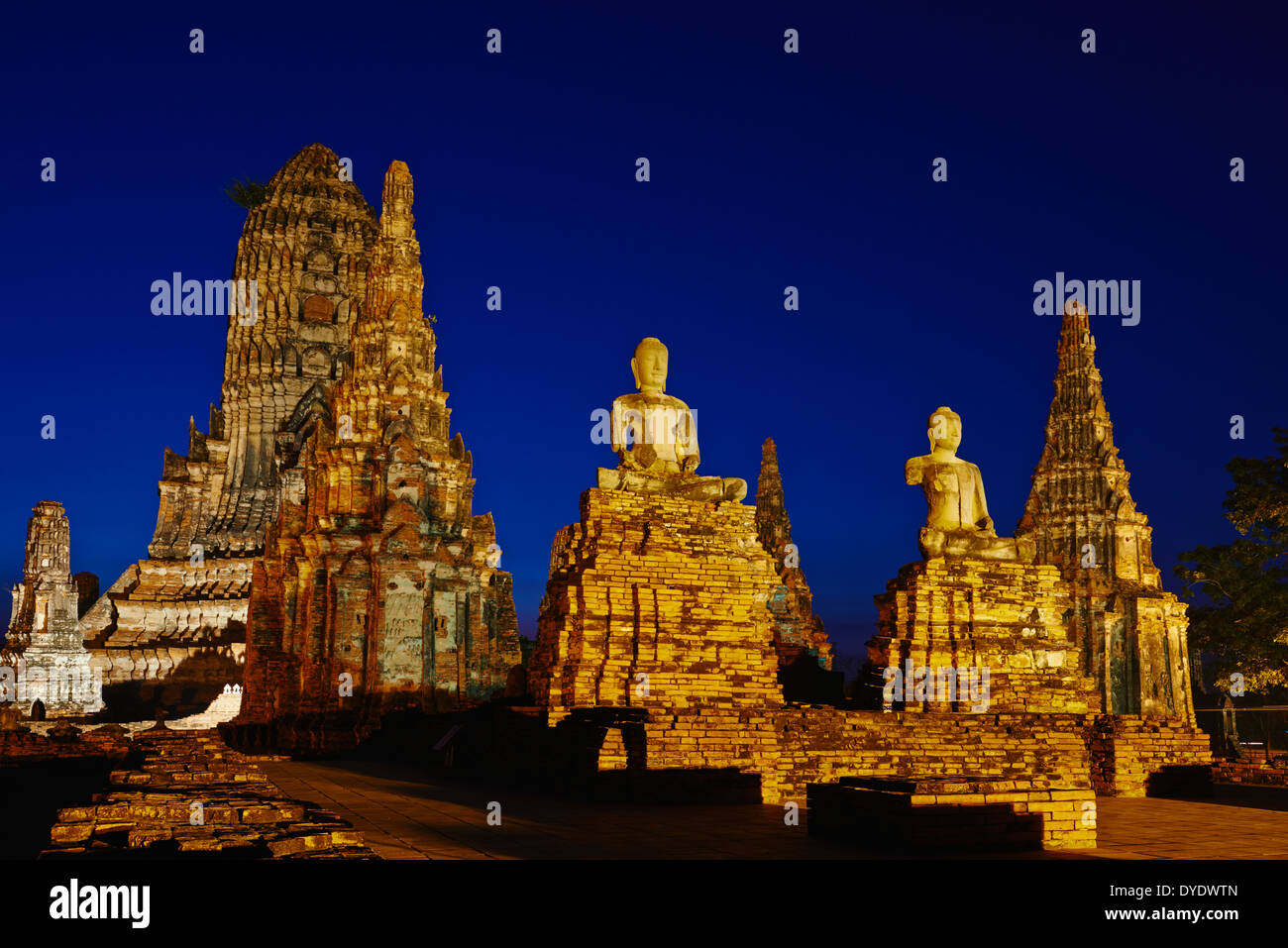 Thailand, Ayutthaya, Ayutthaya Historical Park, Wat Chai Wattanaram Stockfoto