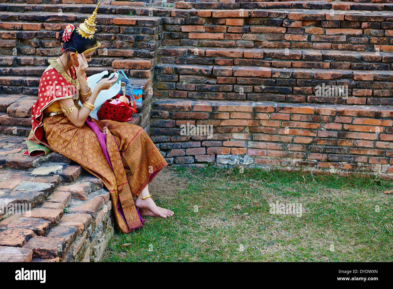 Thailand, Ayutthaya, Ayutthaya Historical Park, Wat Chai Wattanaram Stockfoto