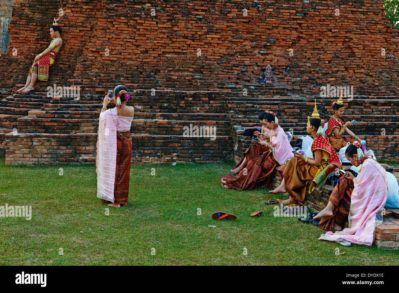 Thailand, Ayutthaya, Ayutthaya Historical Park, Wat Chai Wattanaram Stockfoto