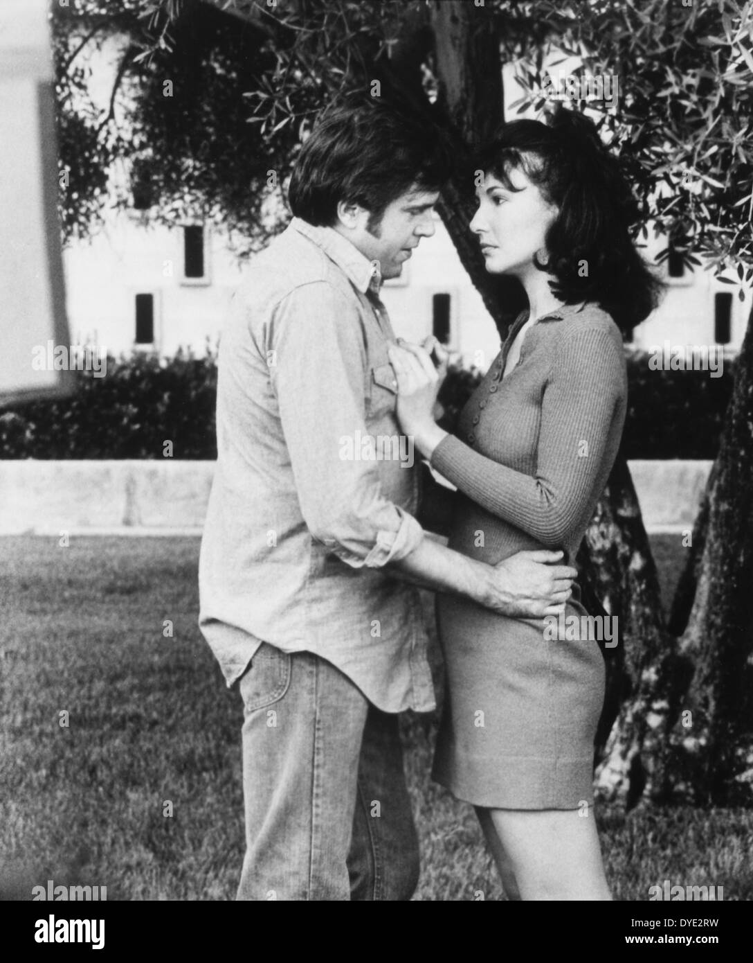Mary Steenburgen und Paul Le Mat, am Set des Films, "Melvin und Howard", 1980 Stockfoto