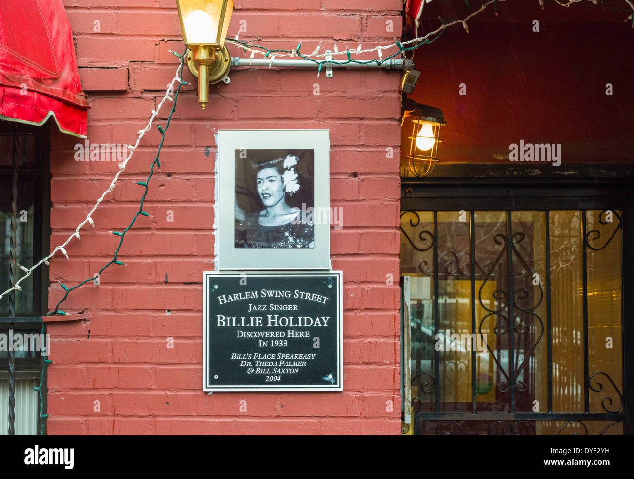 Bills, ehemalige Speakeasy und jazz Ort in Harlems "Dschungel Alley" (W 133. St.) wo Billie Holiday entdeckt wurde. Stockfoto