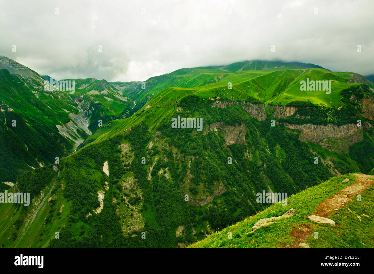 Grüne Berge Stockfoto