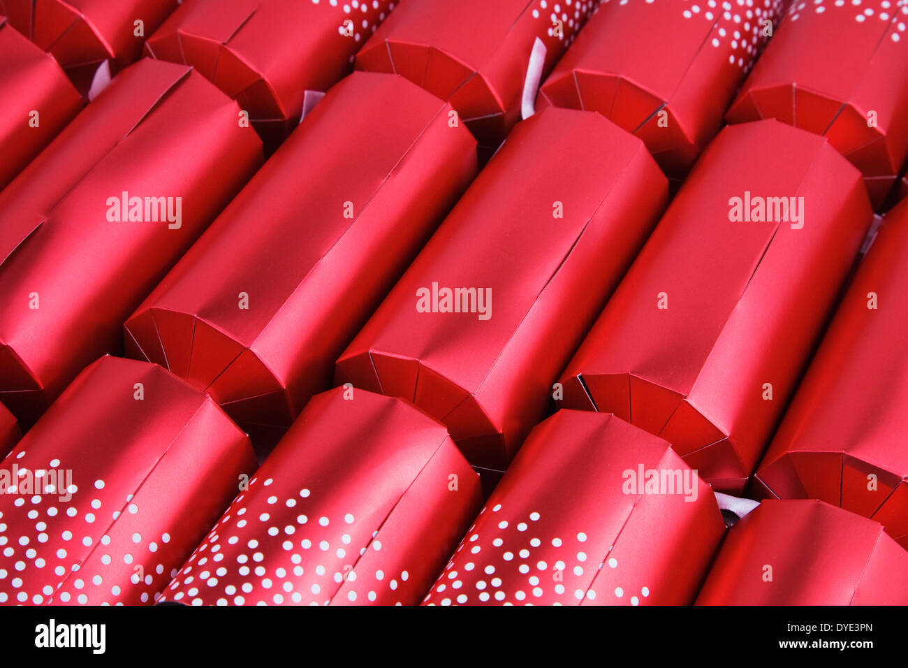 Red Christmas Cracker Stockfoto