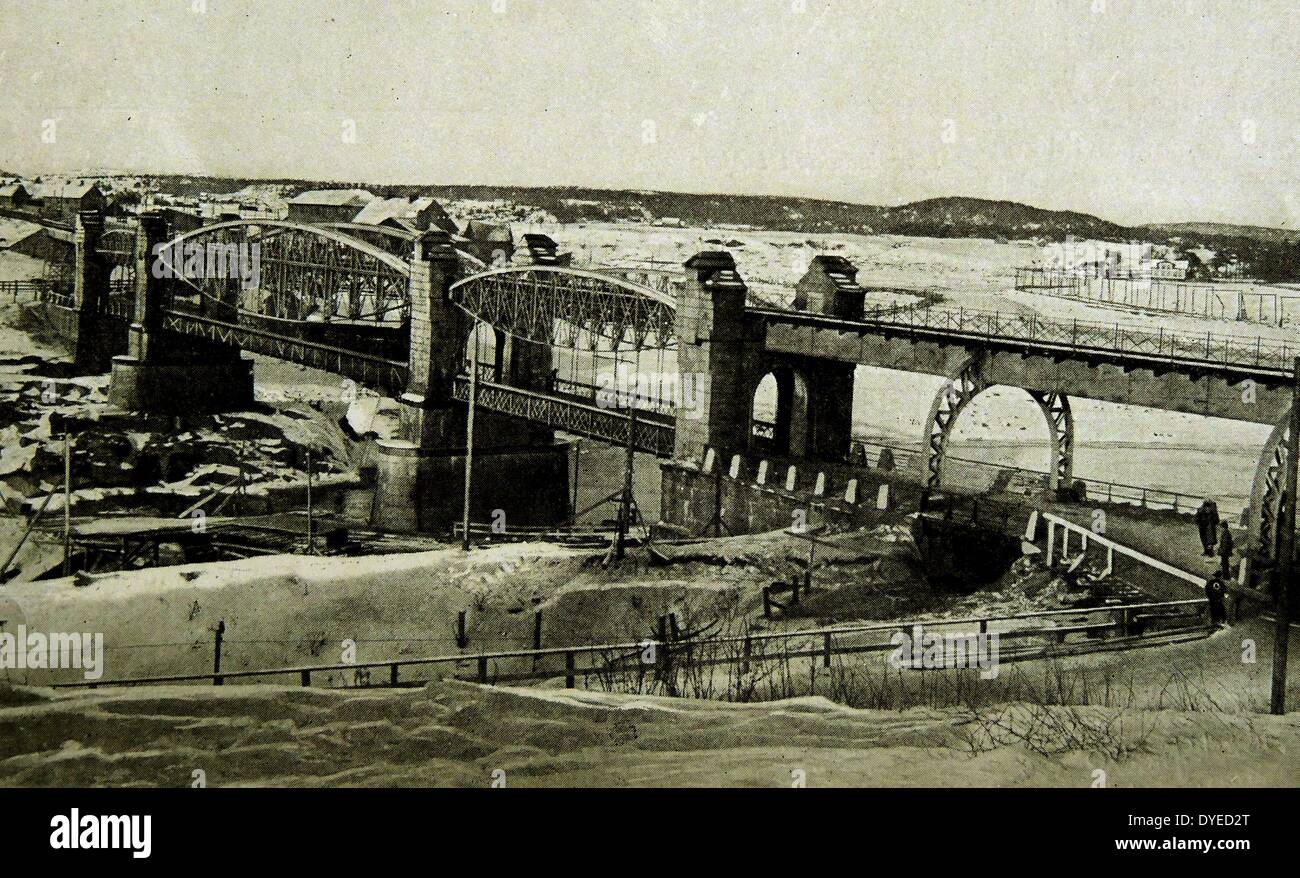 Abbildung: Sarpefossen in den 1900er Jahren. Stockfoto