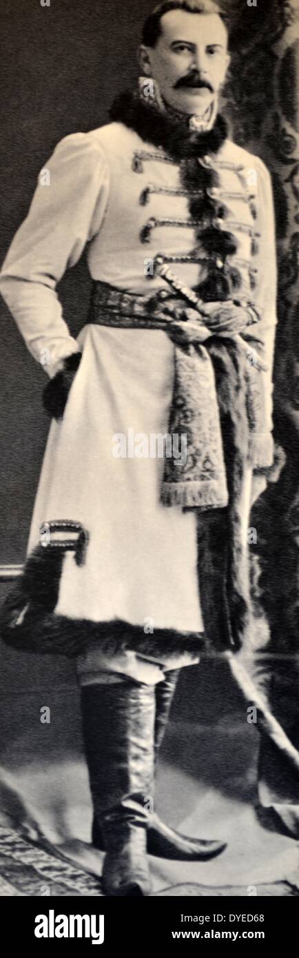 Portrait von Prinz Felix Felixowitsch Jussupow (1887 - 1967) das mastermind in der Ermordung Rasputins. Vom 1934. Stockfoto