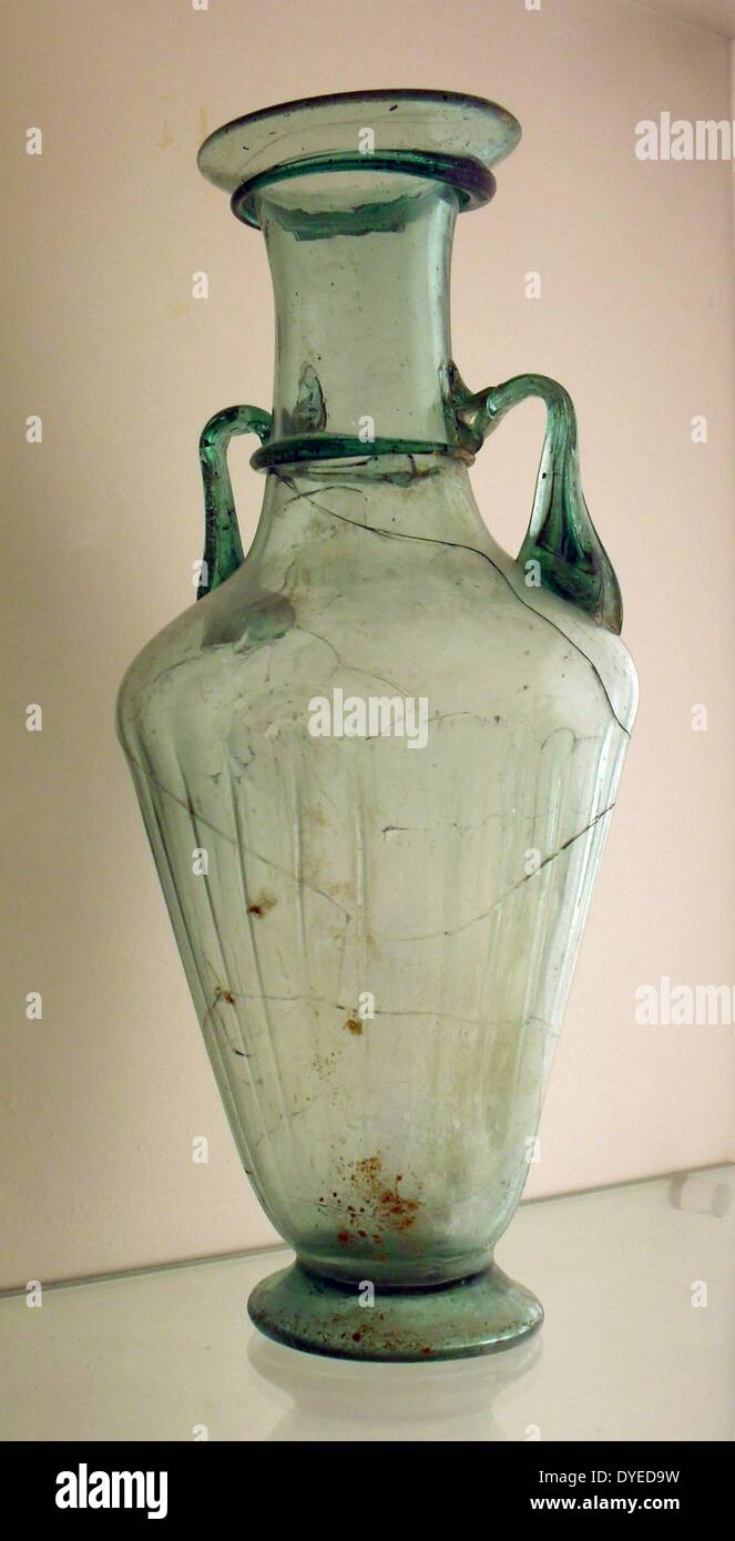 Römischen Glas geblasen 1. Jahrhundert n. Chr. Stockfoto