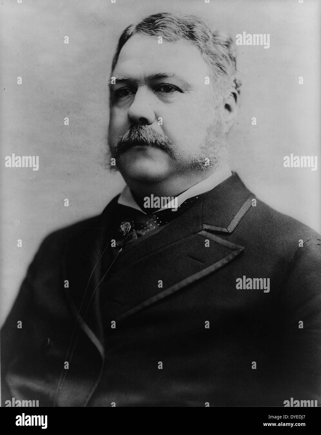 Präsident Chester A. Arthur 1883. 21. Präsident der Vereinigten Staaten von Amerika. Stockfoto