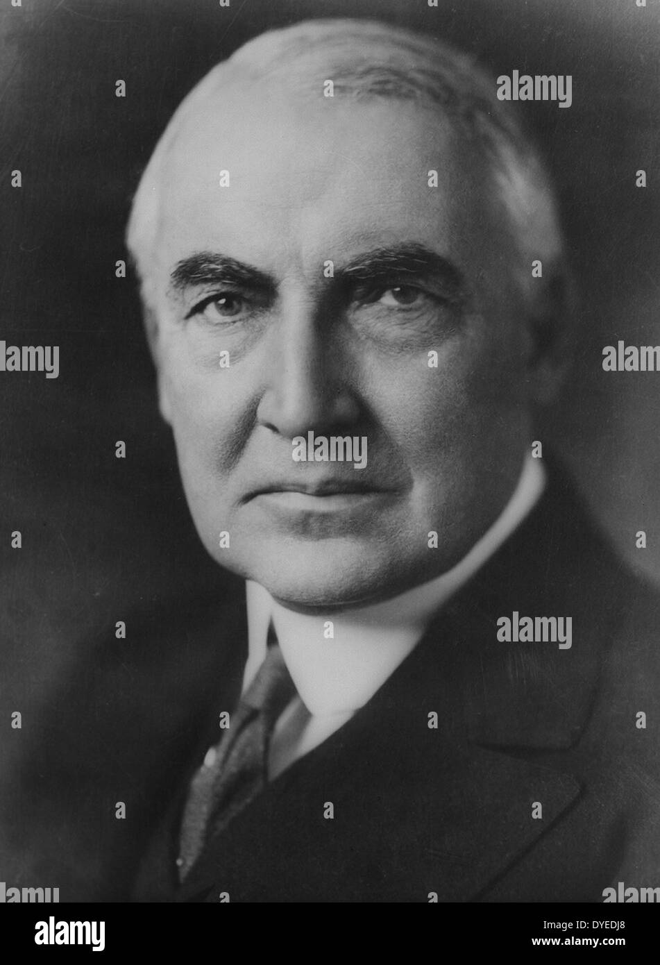 Präsident Warren Harding 1920. 29. Präsident der Vereinigten Staaten von Amerika Stockfoto