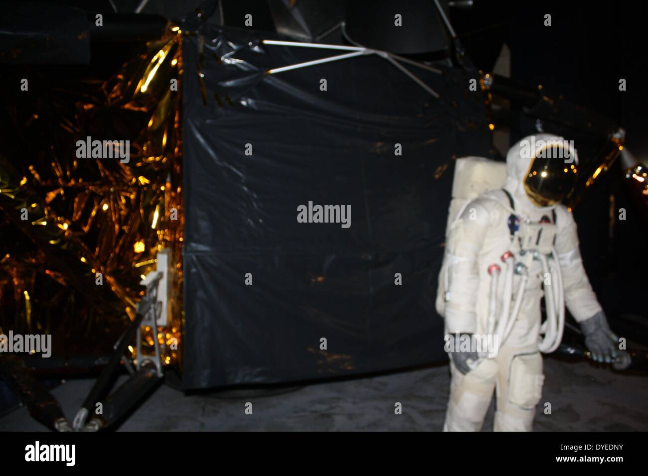 Rekonstruktion der Apollo 11 Mondlandung 2013 A.D. Stockfoto