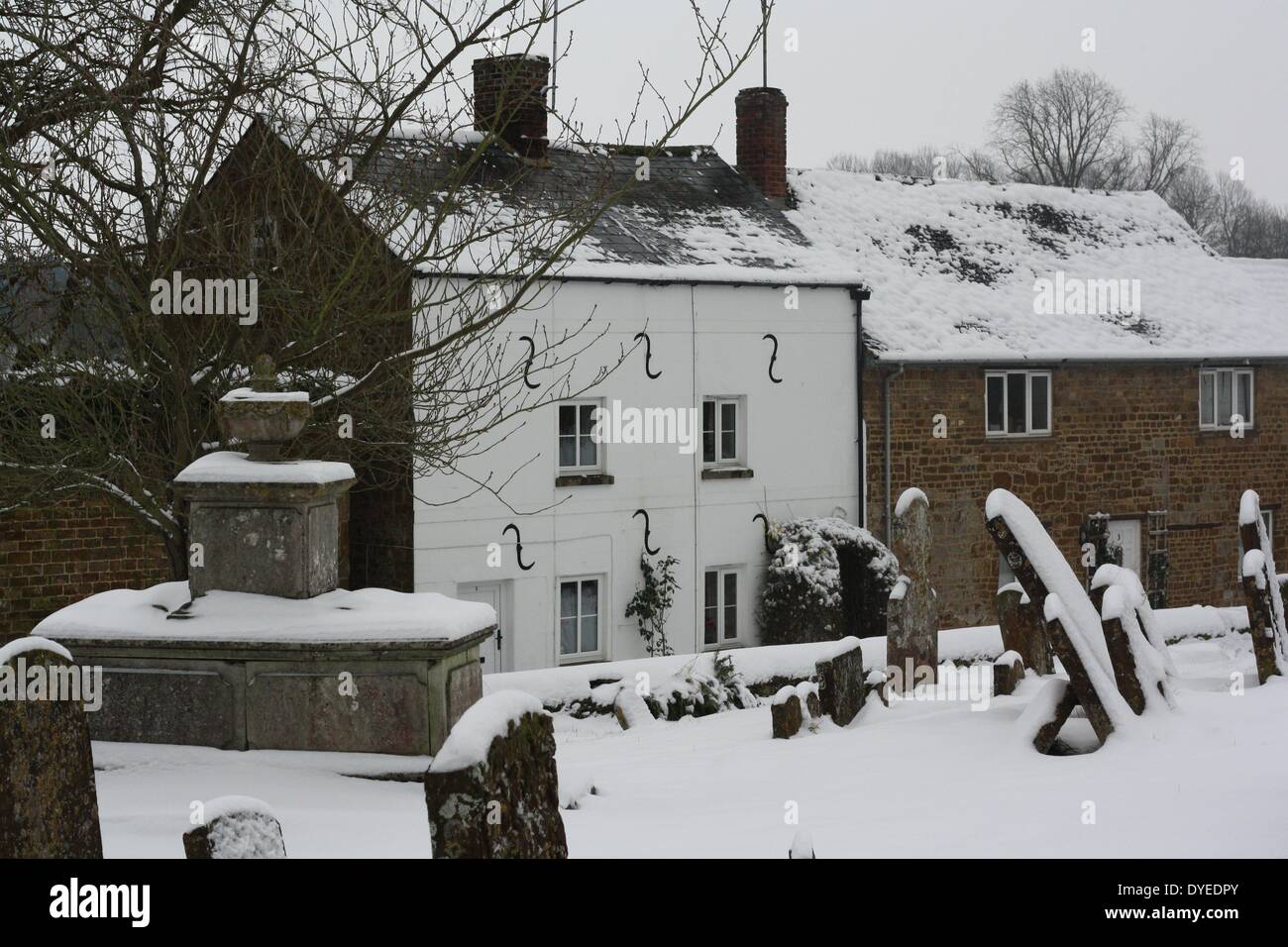 Adderbury Kirche 2013. Oxfordshire England. Stockfoto