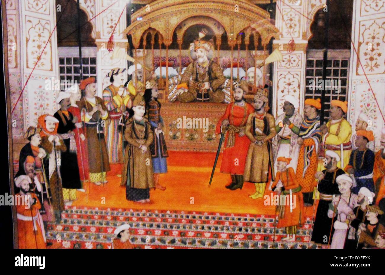 Maharao Ram Singh Hochzeitstag 1851 A.D. Stockfoto