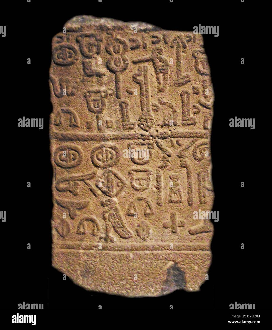 Königliche Inschrift in Luwain 740 v. Chr. Stockfoto