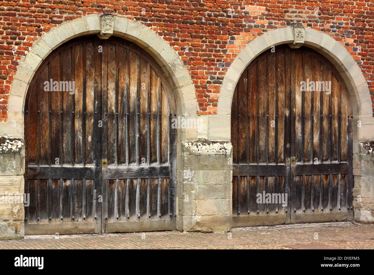 Stalltüren aus dem 16. Jahrhundert n. Chr. Stockfoto