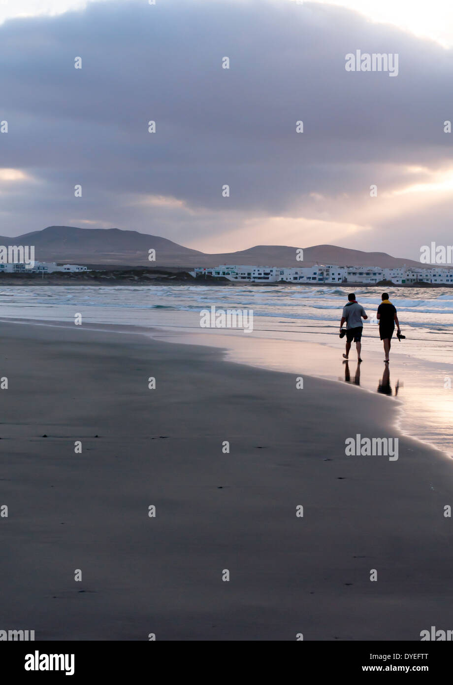 Fuß am Strand Stockfoto